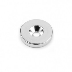 Neodymium magnet cylinder with screw hole with countersunk-head bolt dia.23 x 4 N 80 °C, VMM4-N35