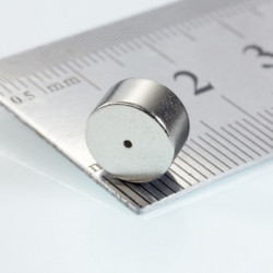 Neodymium magnet ring dia.9xdia.0,8x5 N 80 °C, VMM10-N50