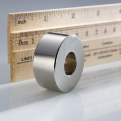 Neodymium magnet ring dia.37,2x dia.15,2x16 N 80 °C, VMM5-N38