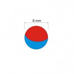 Neodymium magnet ball dia. 8 N 80 °C, VMM5-N38