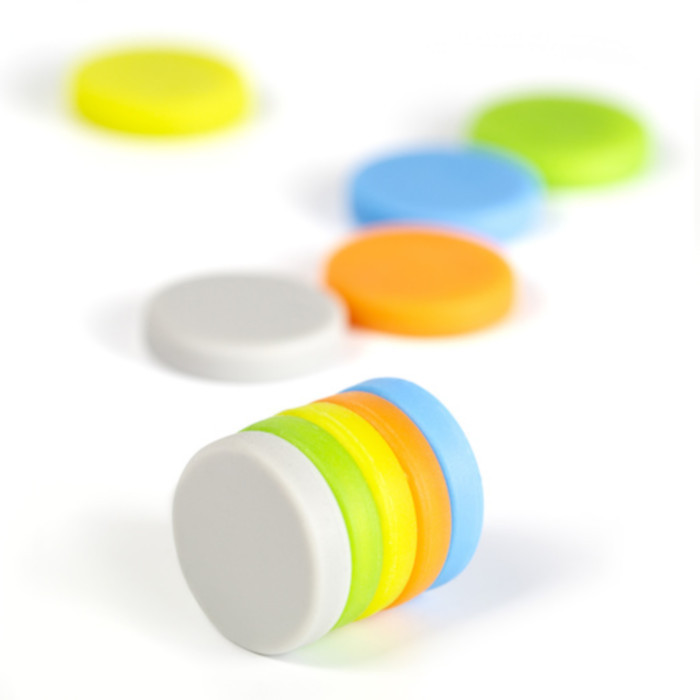 Magnets in a silicone case - set 10 pcs
