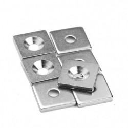 Steel counterpart 20 x 20 x 3 mm with screw hole