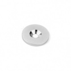 Steel counterpart diam. 27 x 3 mm with screw hole