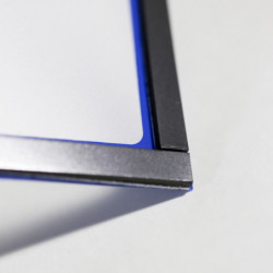 Magnetic pocket A5 with blue frame