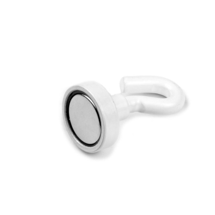 Magnetic lens with a hook (small magnetic hook) diam. 16 N, white