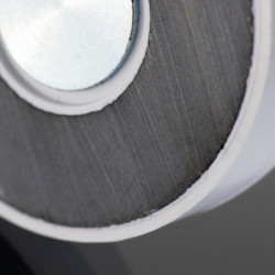Magnetic lens / pot magnet with hook dia. 43x12,5 mm