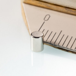 Neodymium magnet cylinder dia.3x4 N 80 °C, VMM4-N35