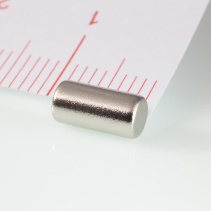 Neodymium magnet cylinder dia.4x8 N 80 °C, VMM2-N30