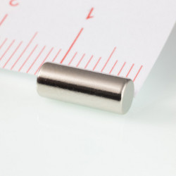Neodymium magnet cylinder dia.4x10 N 80 °C, VMM8-N45