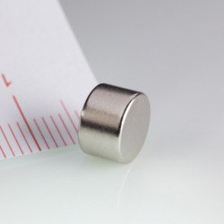 Neodymium magnet cylinder dia.8x5 N 80 °C, VMM8-N45
