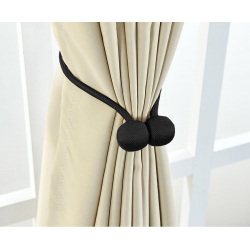 Magnetic curtain clip - black