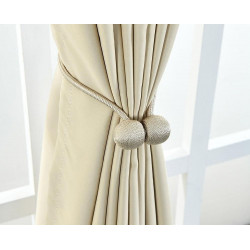 Magnetic curtain clip - beige