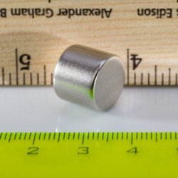 Neodymium magnet cylinder dia.13x11 N 80 °C, VMM7-N42