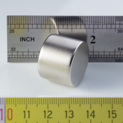 Neodymium magnet cylinder dia.25,8x20 N 80 °C, VMM7-N42