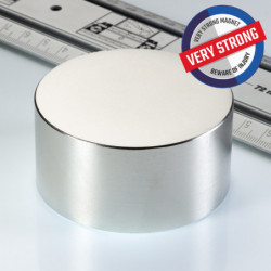 Neodymium magnet cylinder dia.70x35 N 80 °C, VMM8